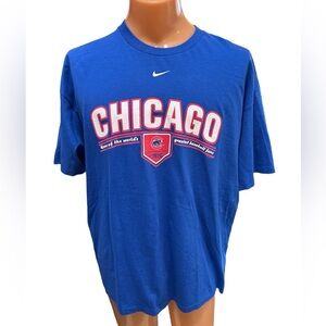 Nike Chicago Cubs Men’s Graphic Tee Shirt Size XL Blue Logo Never Actually Worn.